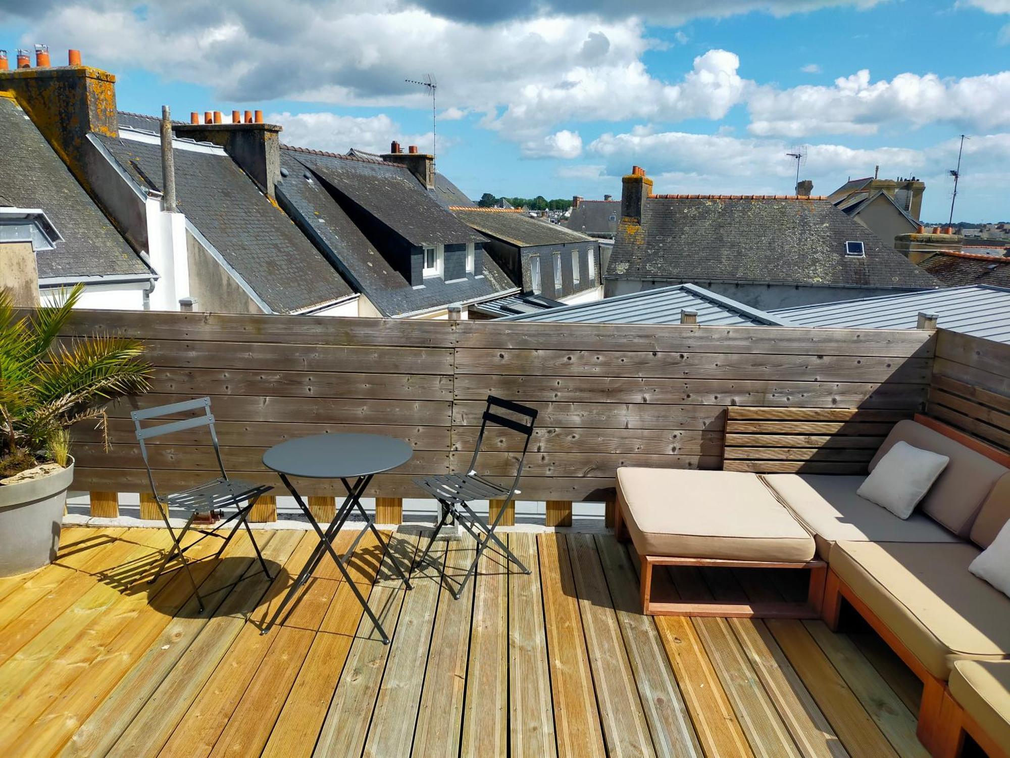 Au Bonheur Des Voyageurs Apartment กงการ์โน ภายนอก รูปภาพ